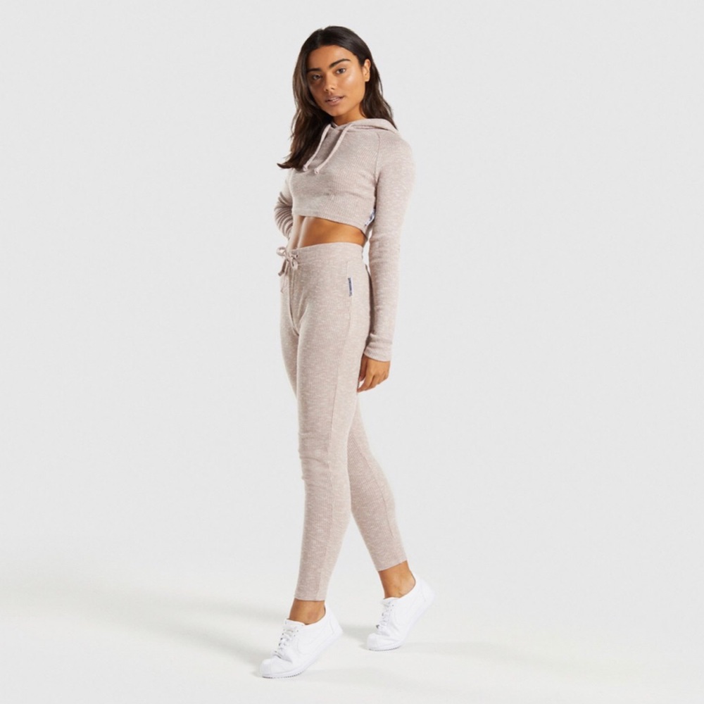 Gymshark Taupe Slounge Collection Set M